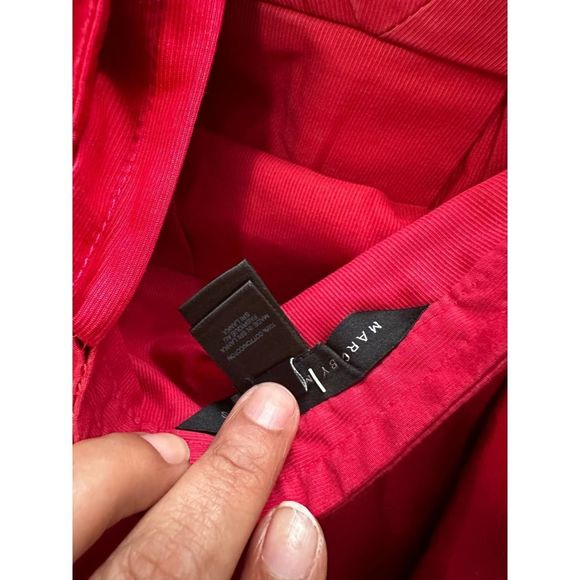 Red marc by marc jacobs cotton dress Sleeveless W/attached bow Detail - Picture 5 of 7